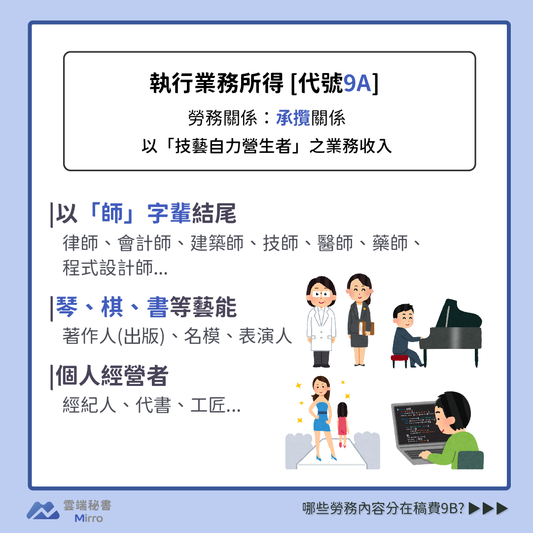 執行業務所得9A